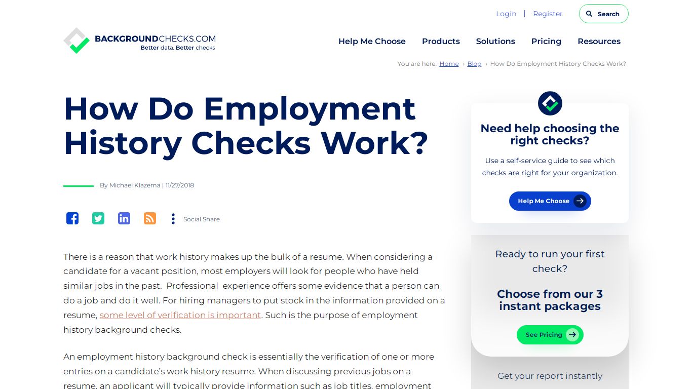 How Do Employment History Checks Work?